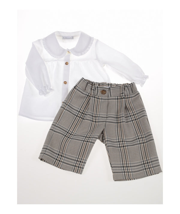 Completo bimba camicia + pantalone lungo