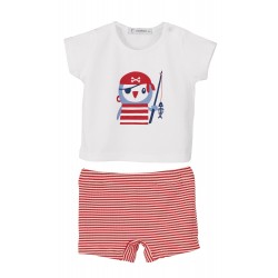 Set t-shirt + costume boxer pirata