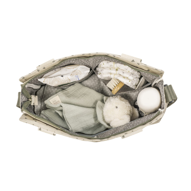 Borsa fasciatoio poppy cuori muschio