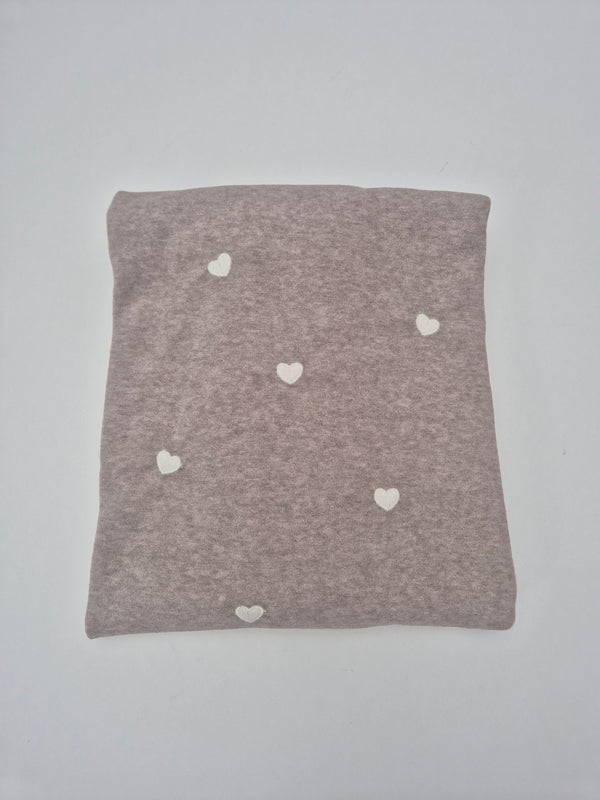 Coperta cuoricini in ciniglia