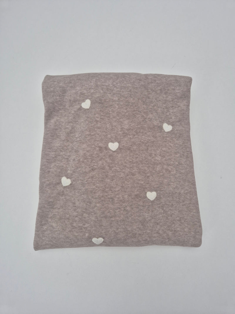 Coperta cuoricini in ciniglia