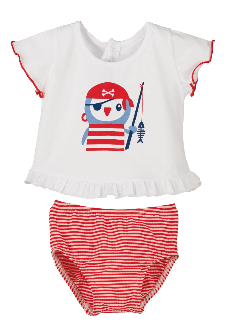 Set t-shirt + costume slip pirata