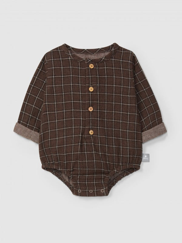 Camicia body a quadri