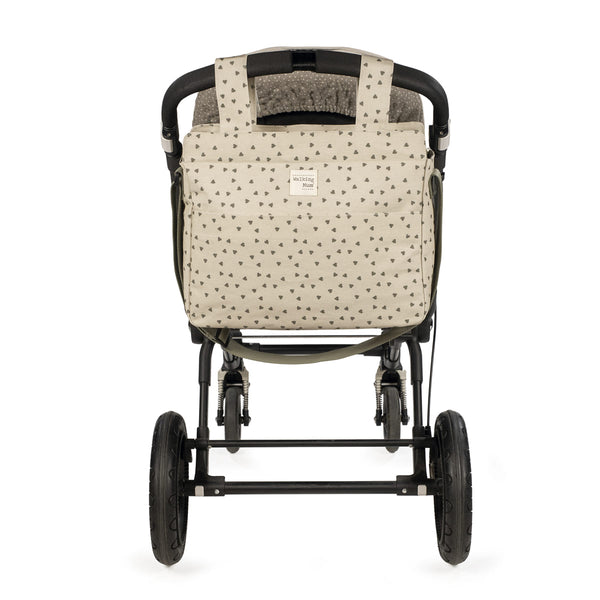 Borsa fasciatoio poppy cuori muschio