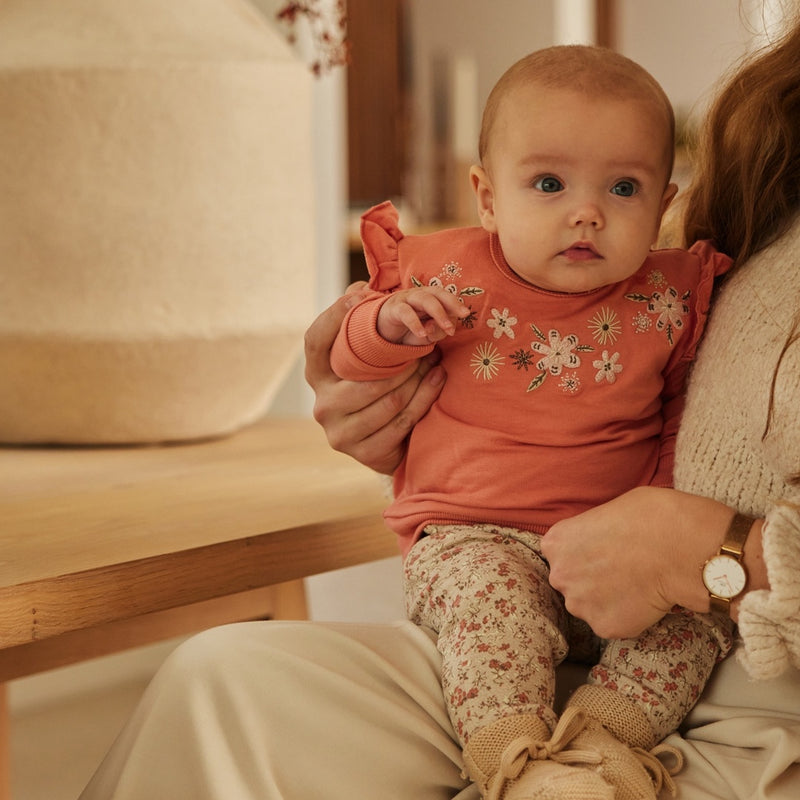 Maglioncino bimba a fiori