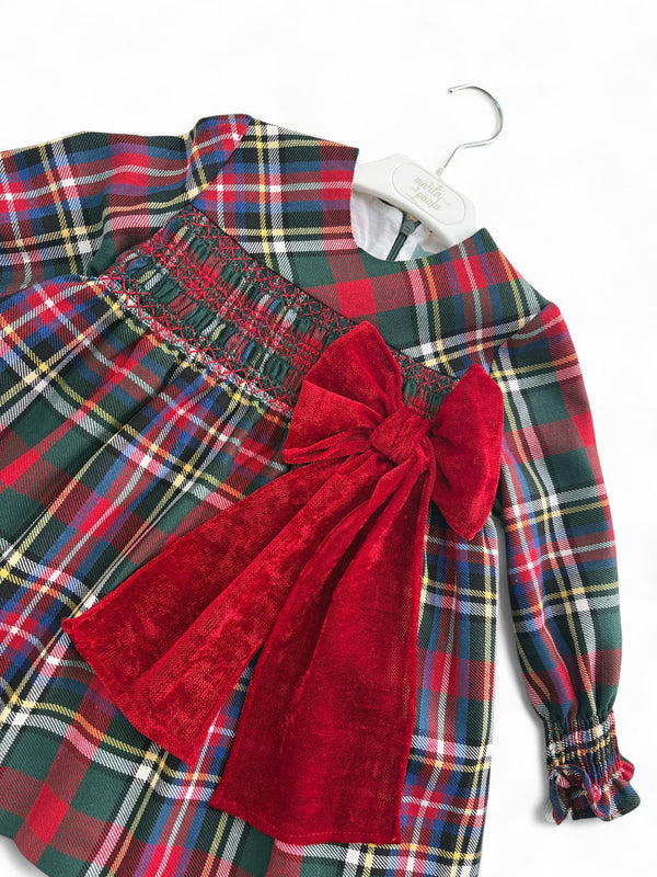 Abito punto smock natalizio Marilyn