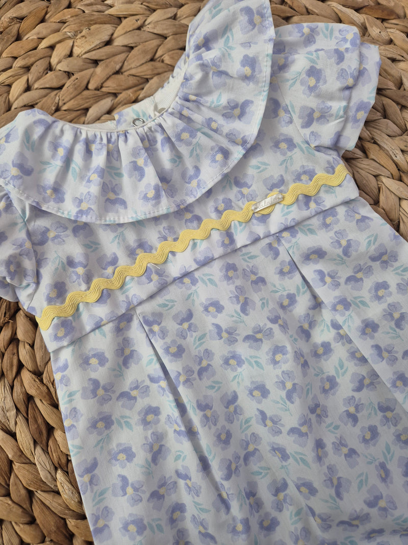 Pagliaccetto in cotone a fiori