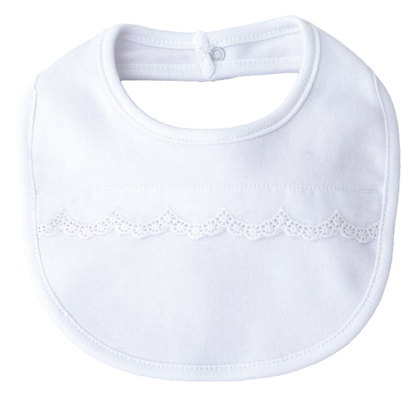 Bavetta in cotone con pizzo
