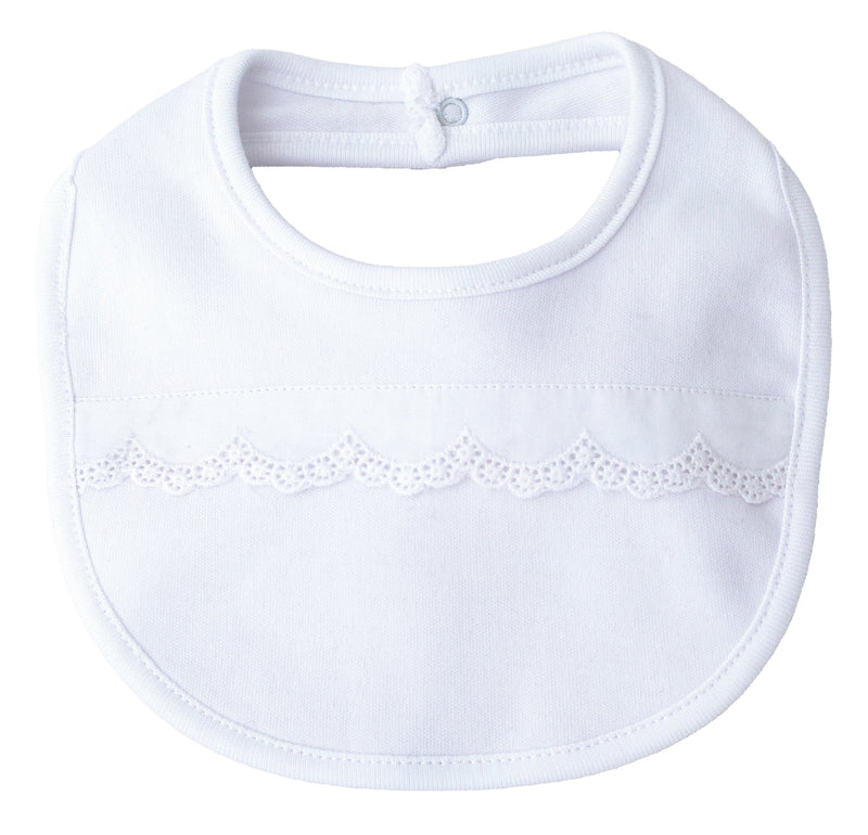 Bavetta in cotone con pizzo