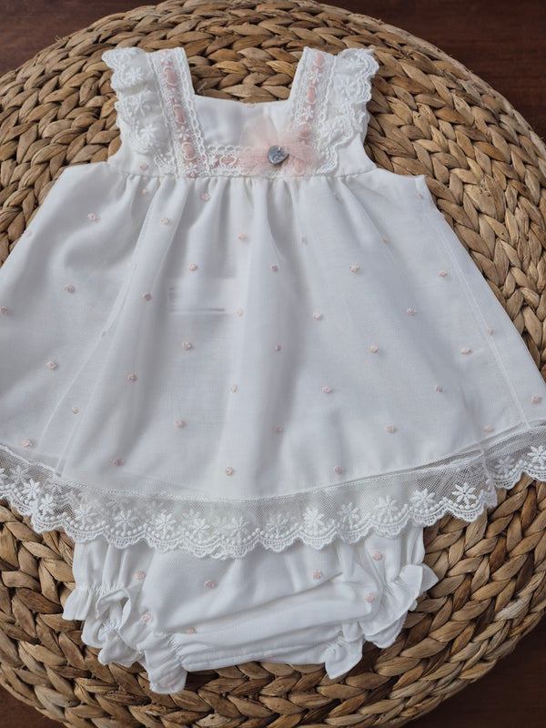 Completo battesimale con culotte