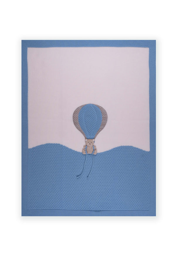 Coperta in pura lana mongolfiera