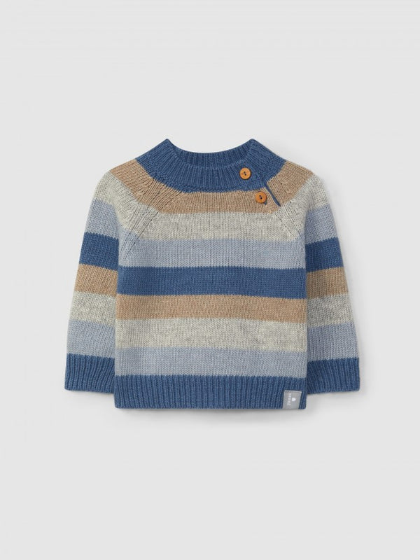 Maglione a righe lavorato a maglia