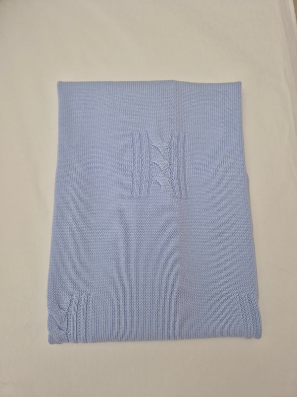 Coperta in pura lana trecce