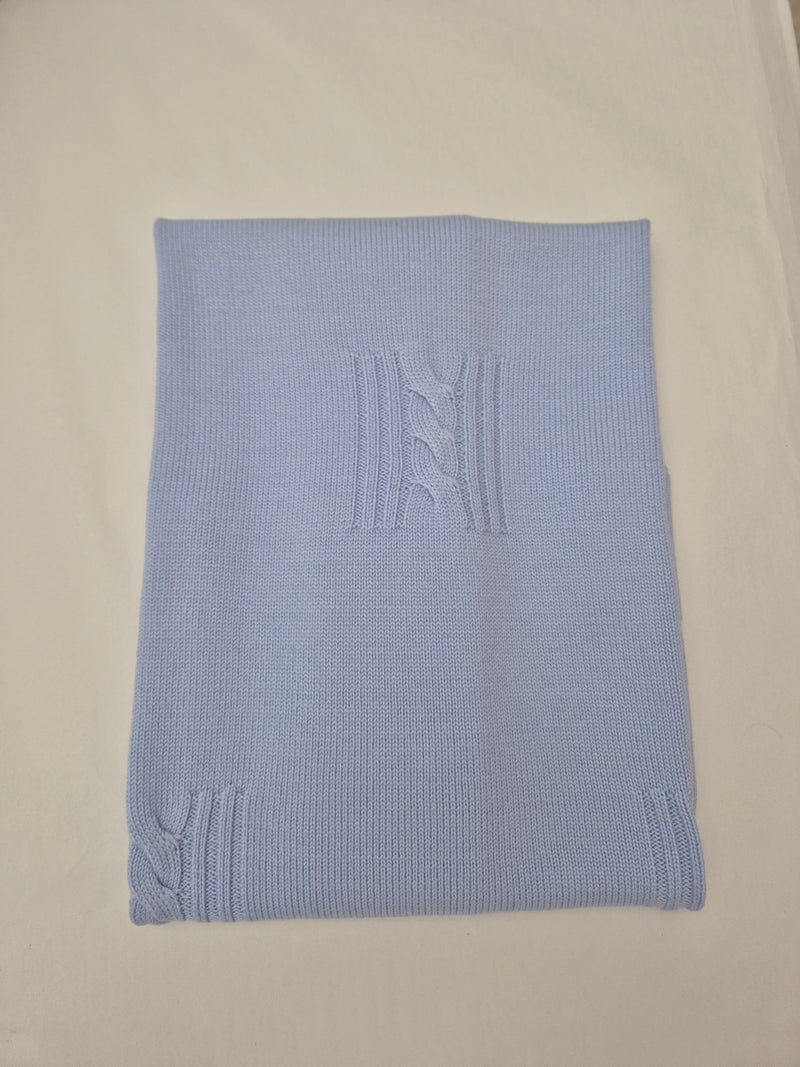 Coperta in pura lana trecce