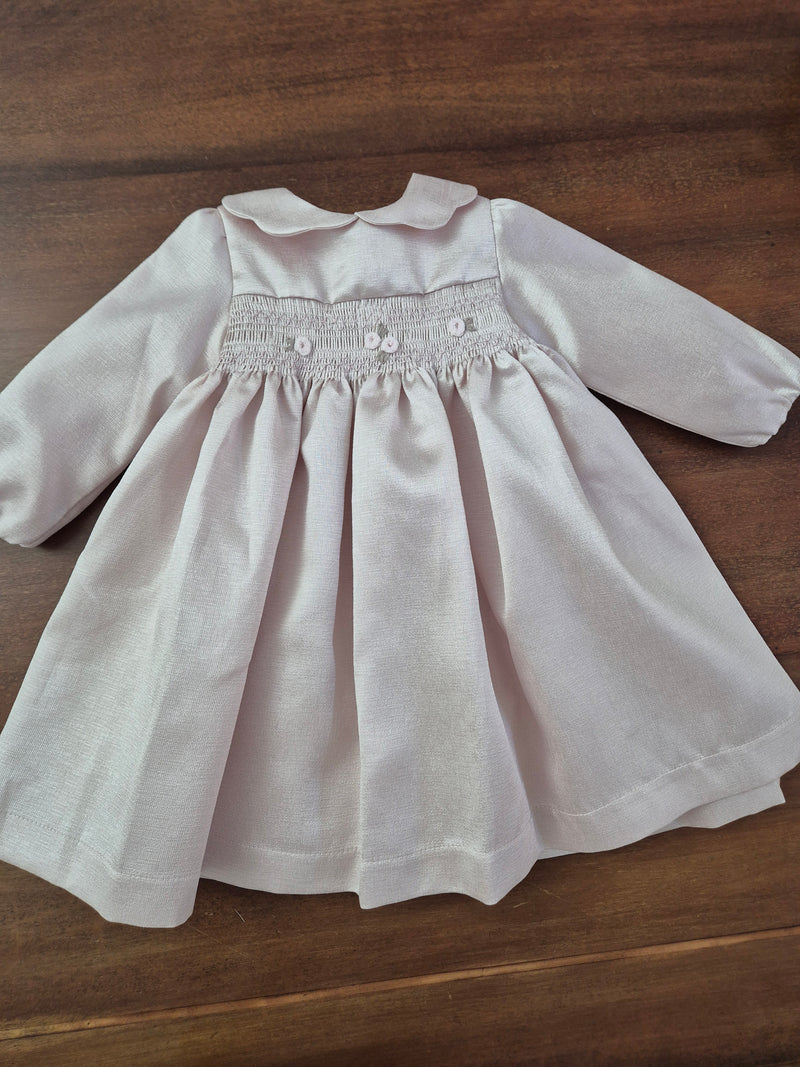 Abito elegante battesimale punto smock