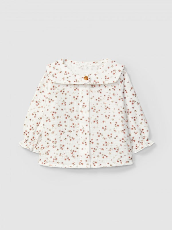 Blusa in mussola fantasia floreale