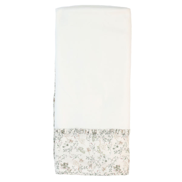 Coperta in ciniglia a fiori