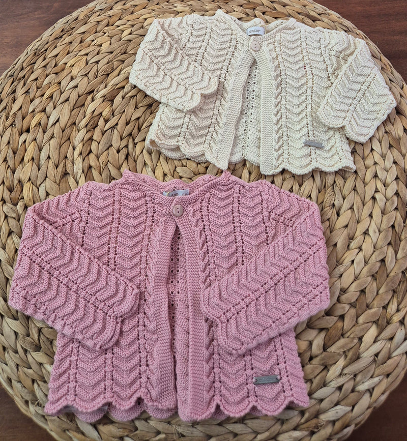 Cardigan in cotone traforato vari colori