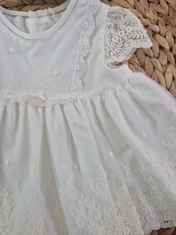Completo battesimale con culotte