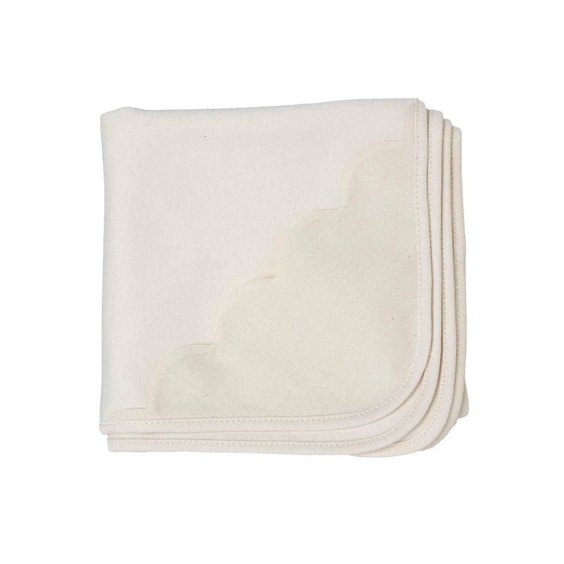 Quadrato mussola in cotone a smerlo