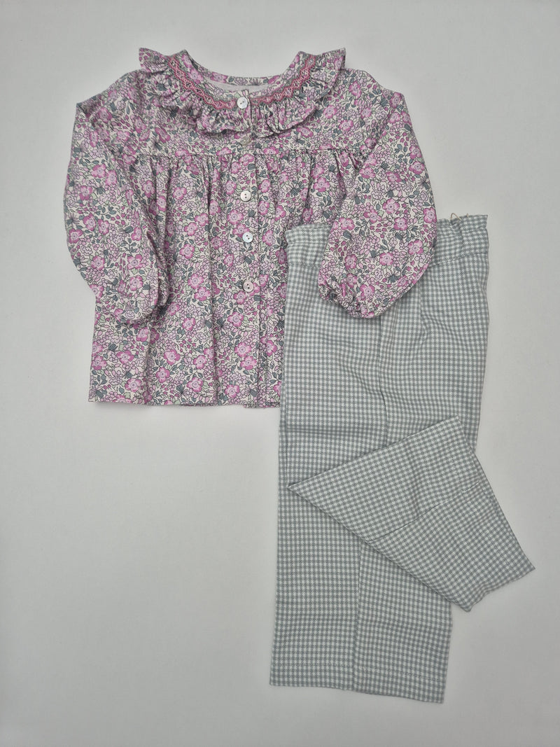 Completo bimba camicia e pantalone