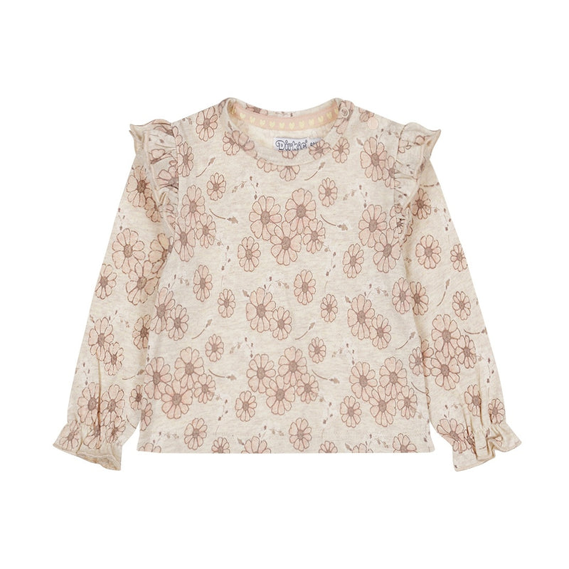 Maglia bimba a fiori