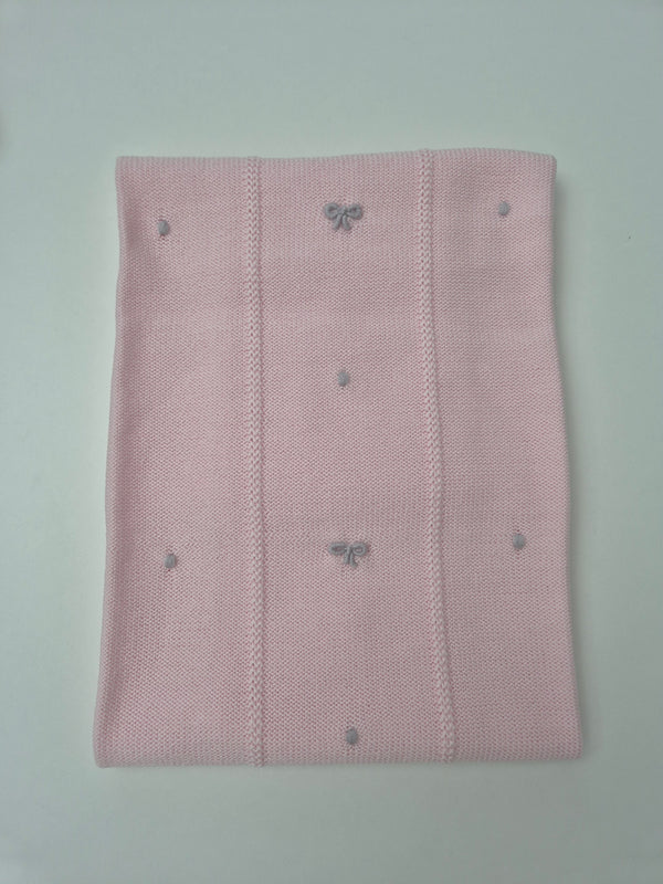 Coperta in pura lana fiocchetti