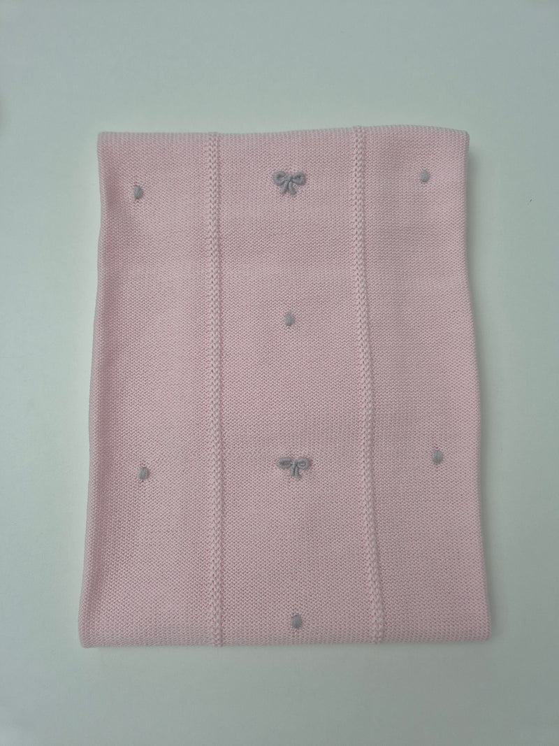 Coperta in pura lana fiocchetti