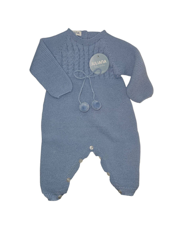 Tutina treccia con pom pon