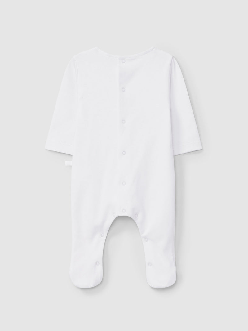 Tutina in cotone con piedini