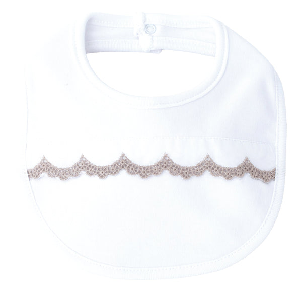 Bavetta in cotone con pizzo