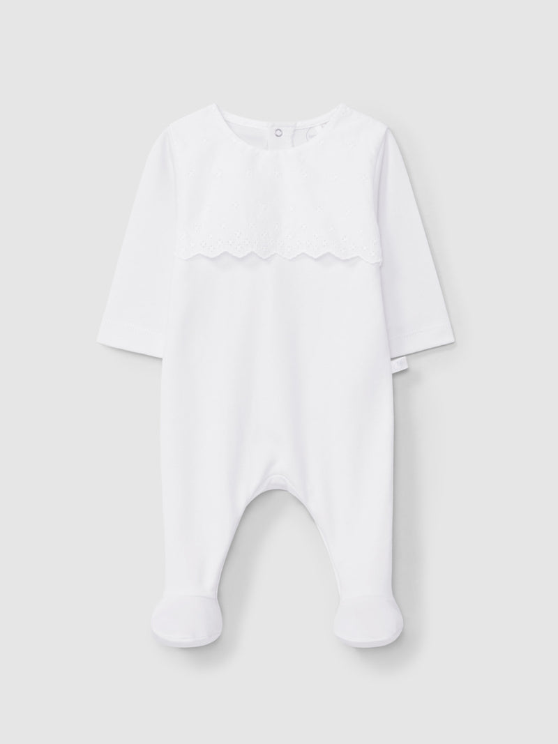 Tutina in cotone con piedini