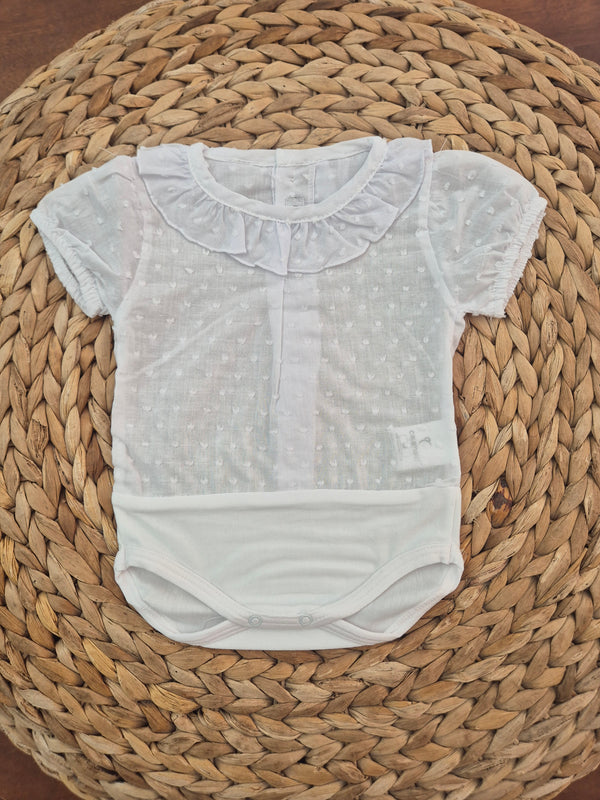 Body camicia plumetis