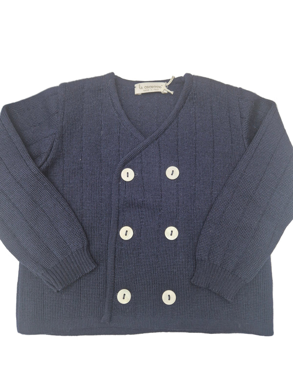 Cardigan doppiopetto in lana