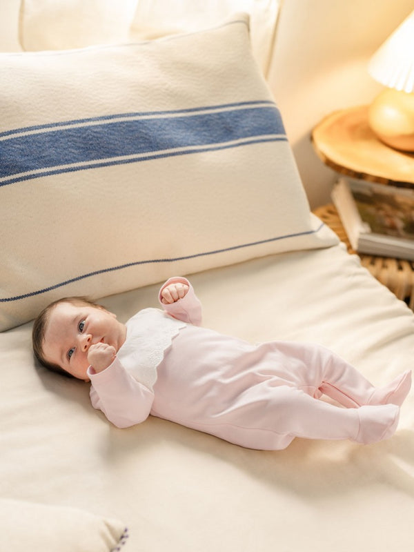 Tutina in cotone con piedini