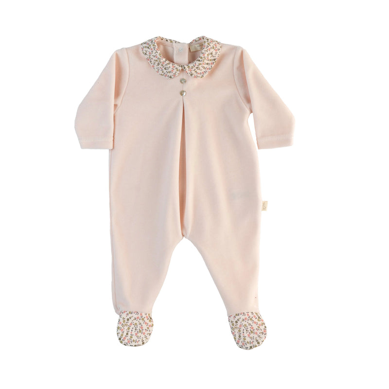 Tutina in ciniglia con piedini