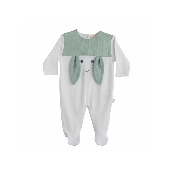Tutina in cotone con orecchie