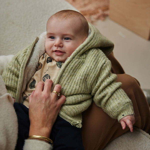 Cardigan con cappuccio
