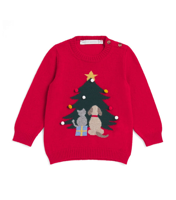 Maglioncino in lana albero di natale