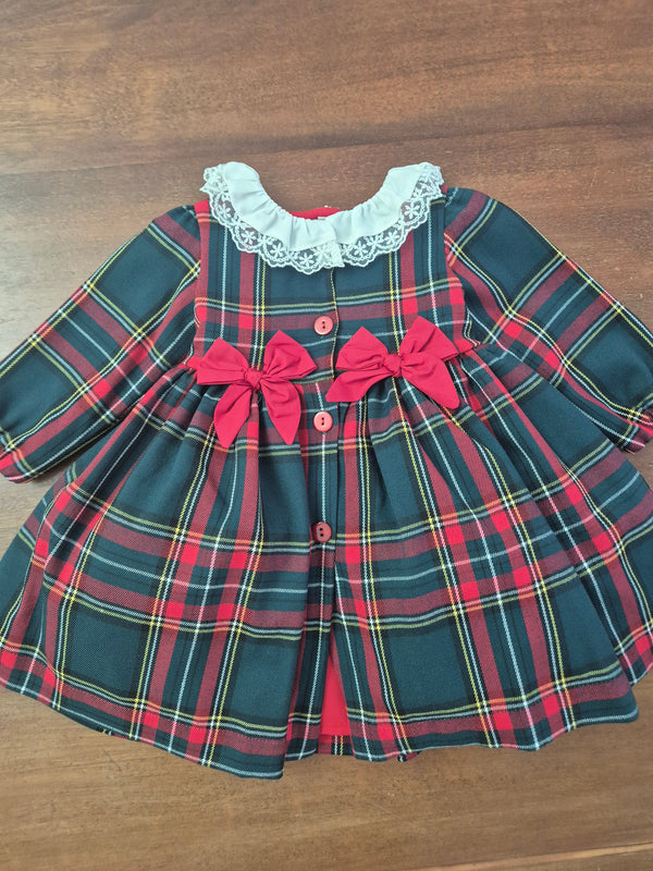 Abito elegante natalizio scozzese