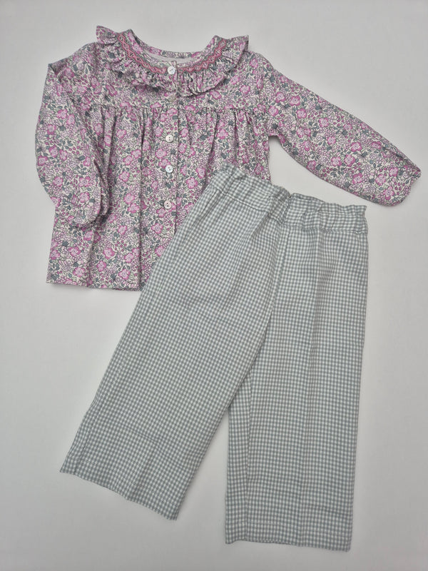 Completo bimba camicia e pantalone