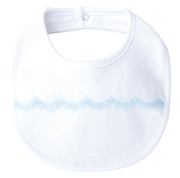 Bavetta in cotone con pizzo