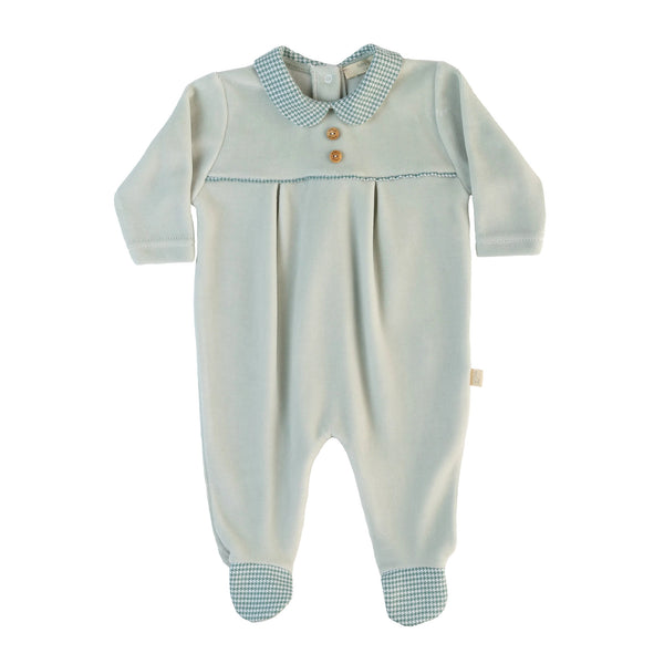 Tutina in ciniglia con piedini