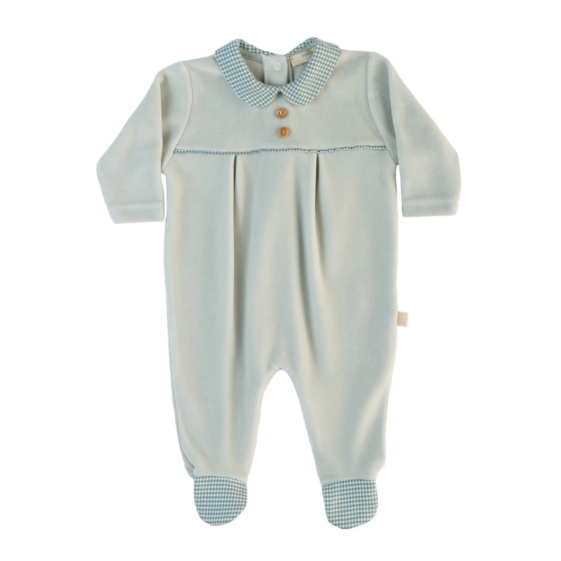 Tutina in ciniglia con piedini