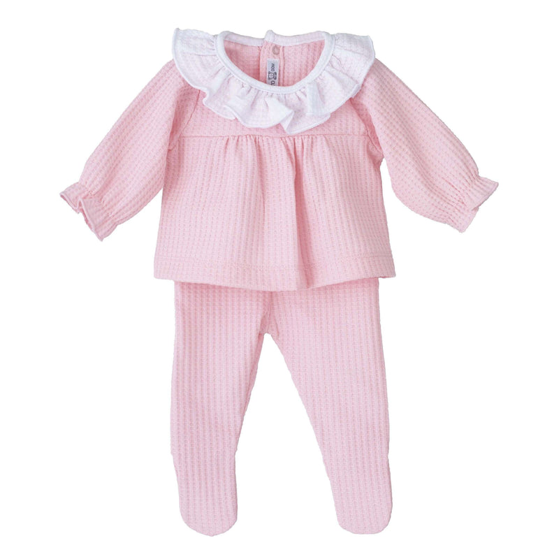 Completo 2 pezzi waffle in cotone