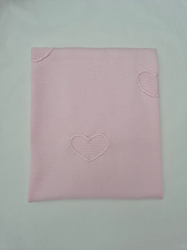 Coperta in pura lana cuoricini