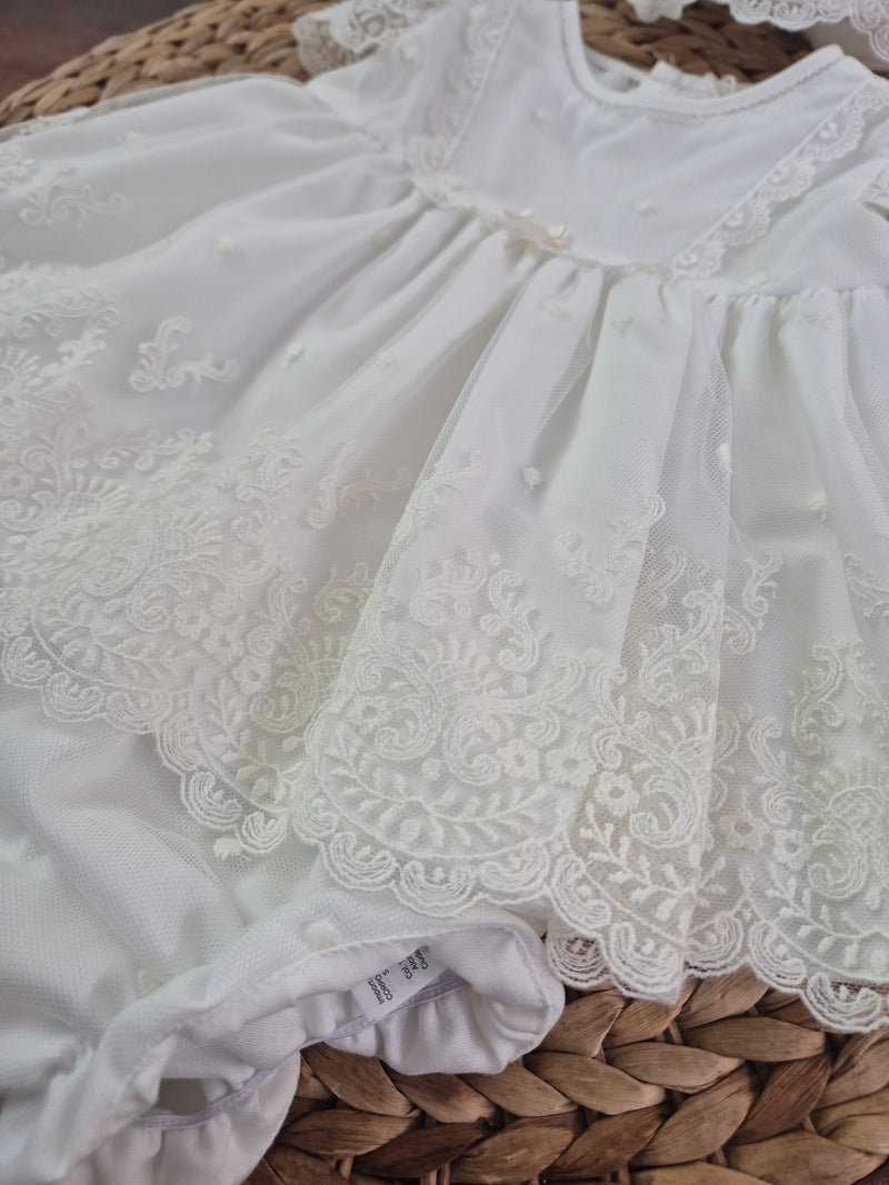 Completo battesimale con culotte