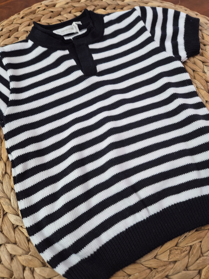 Polo a righe in filo