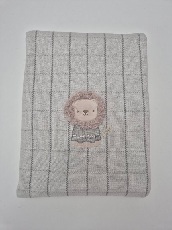 Coperta leone in felpa e maglina