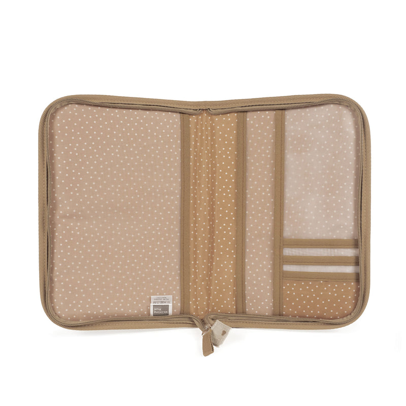 Porta-documenti poppy cuori cannella